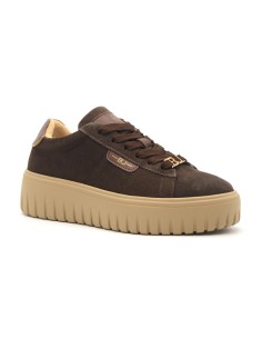 BJ Comart Rosy Damen-Sneaker aus Veloursleder mit Plateau 2